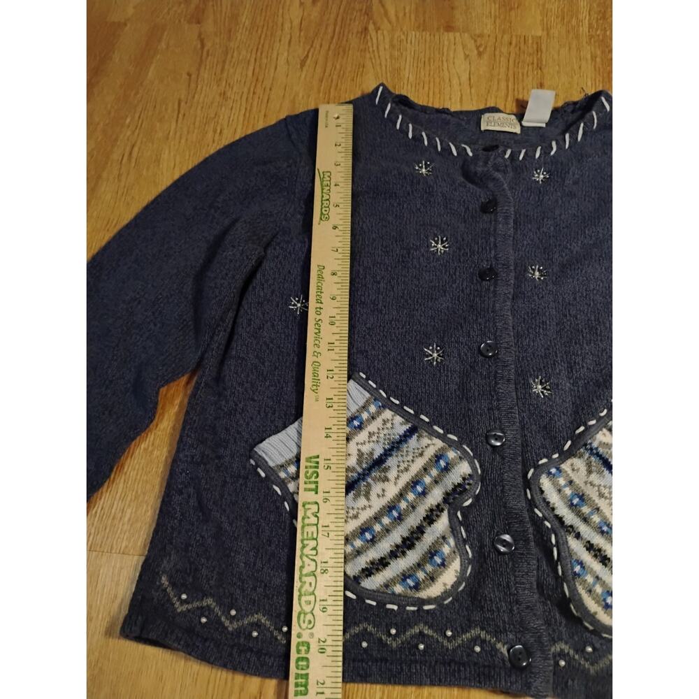 Vintage Classic Elements Holiday Cardigan - Picture 3 of 5